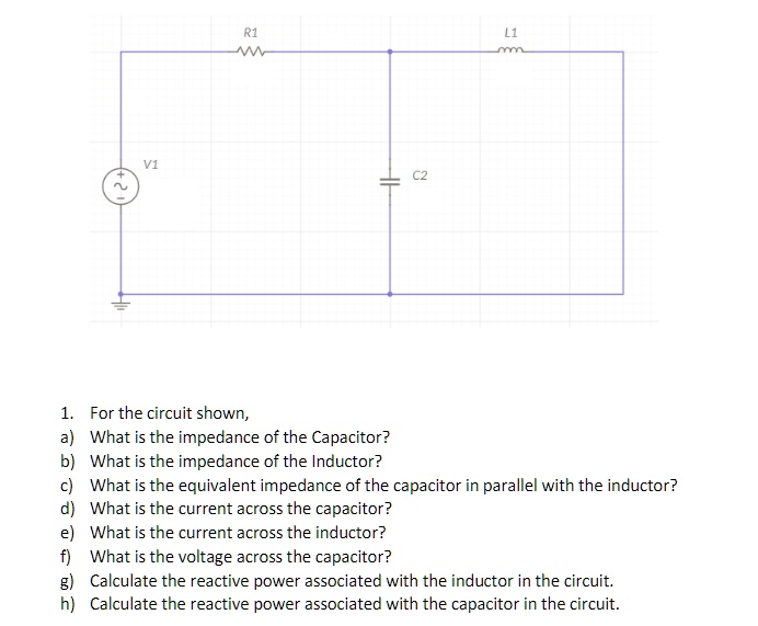 SOLVED: The values of the elements are as follows: Ï‰ = 50000 rad/s, V1 ...