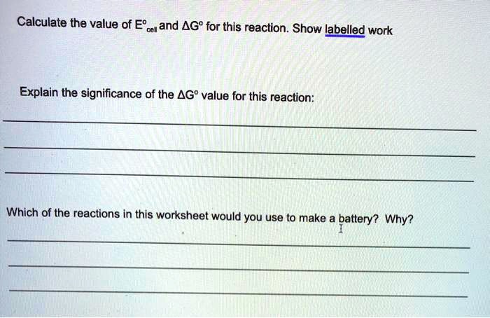 SOLVED: Calculate the value of E'cer and AG