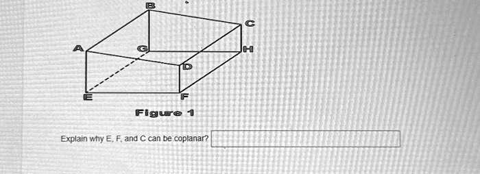 A
G
D
E
F
Figure 1
Explain why E, F, and C can be coplanar?
C
H