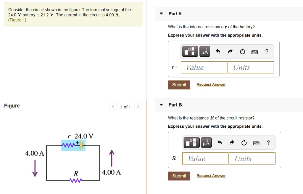 SOLVED Consider the circuit shown in the figure The terminal voltage