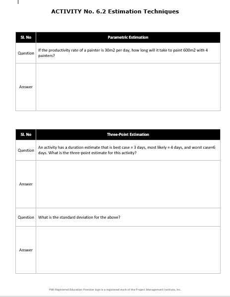 Solved: Activity No. 6.2 Estimation Techniques Si. No Parametric 