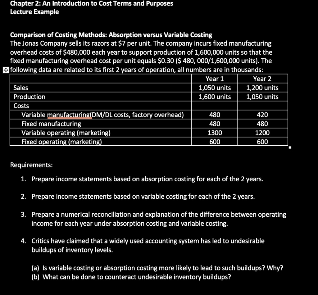 SOLVED Chapter 2 An Introduction To Cost Terms And Purposes Lecture Solved chapter 2 an introduction to cost terms and purposes lecture