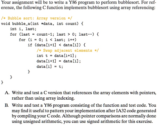 Bubble Sort Program in C 