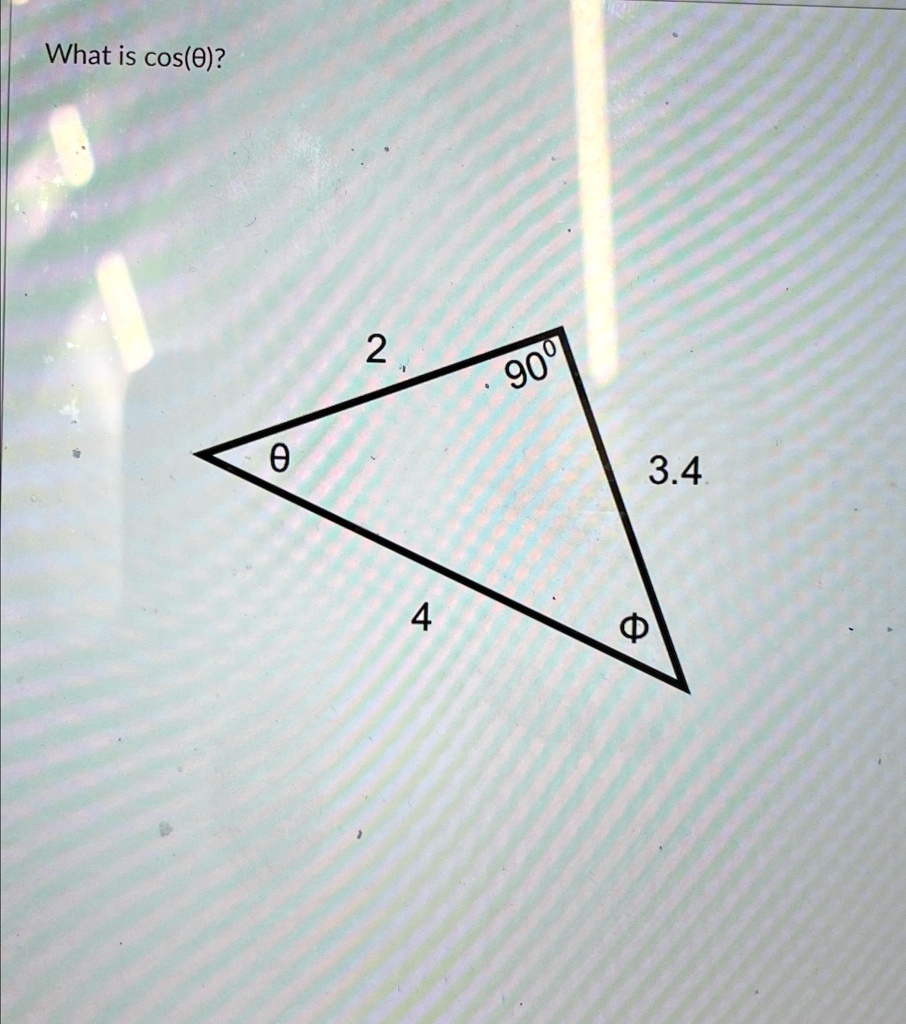 What is cos(θ)?
