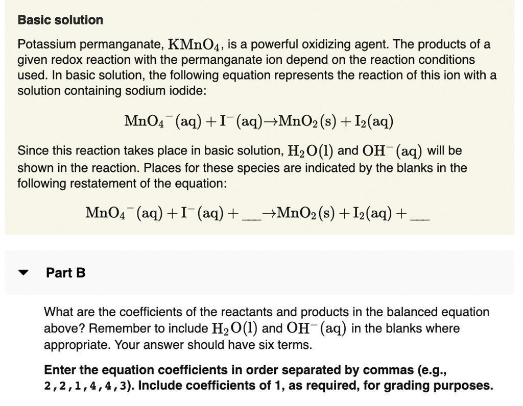 solved-basic-solution-potassium-permanganate-kmno4-is-a-powerful