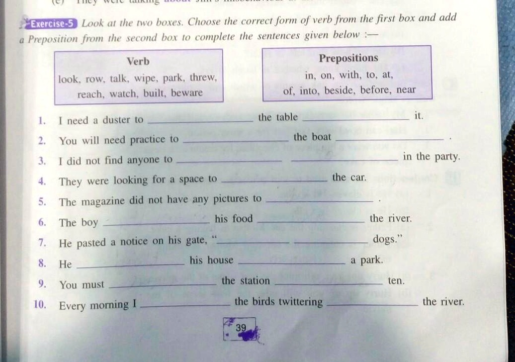 SOLVED: 'anyone please help in this Exercise 5 Look at the twO boxes ...