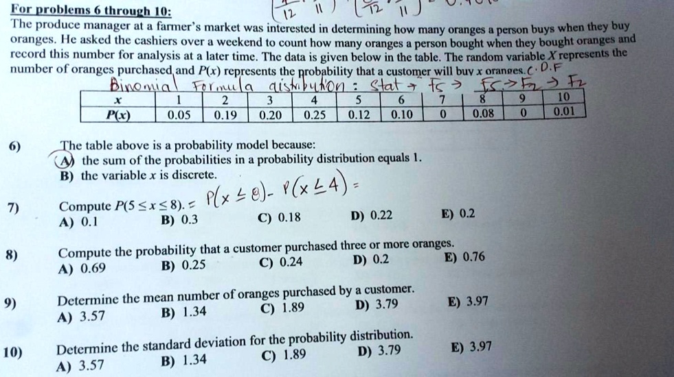 SOLVED Lorprobles 6 through LC F ) (7 ) The produce manager at a