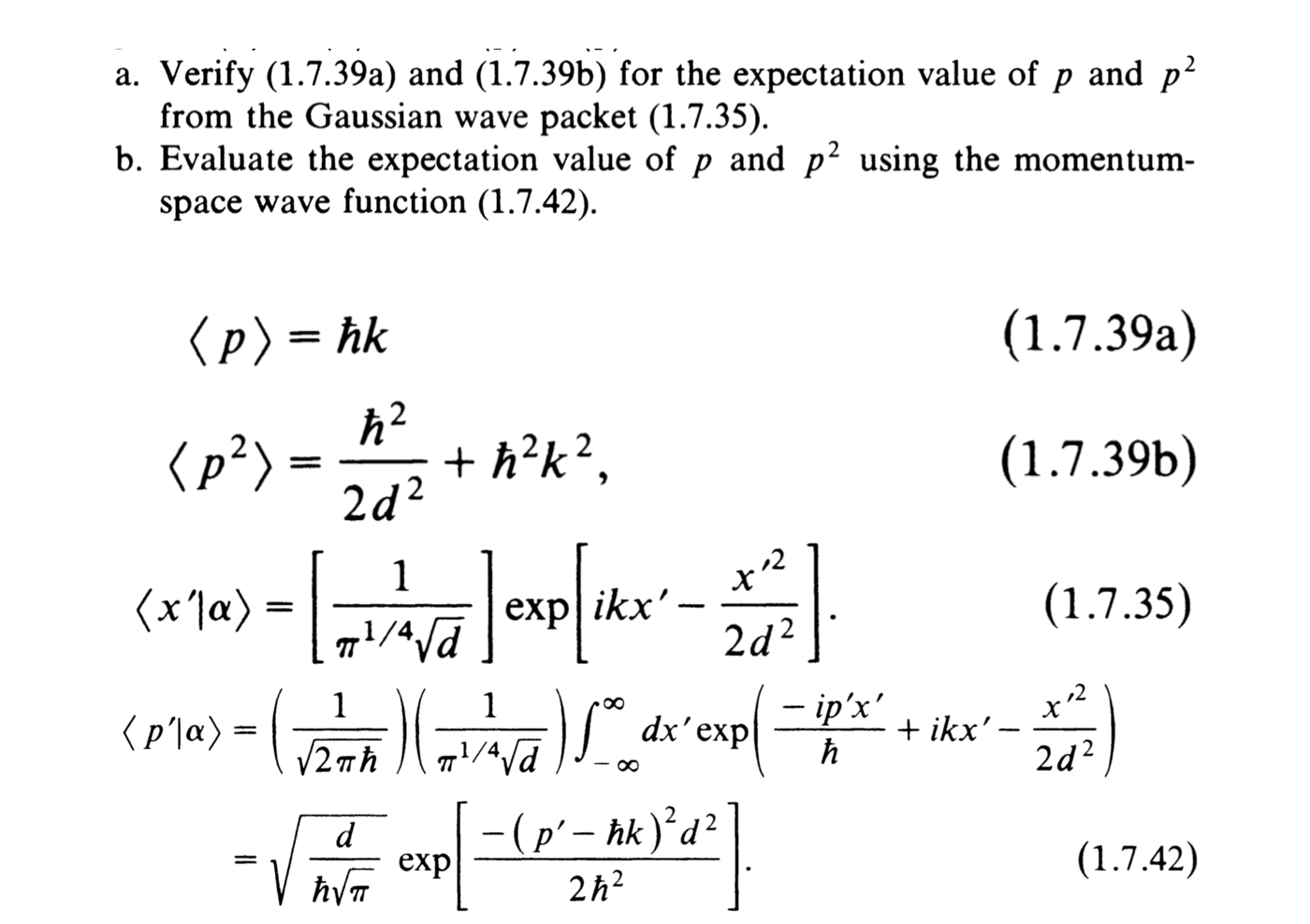 SOLVED: p =ħ k