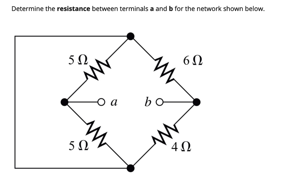 Determine The Resistance Between Terminals A And B Fo… - SolvedLib