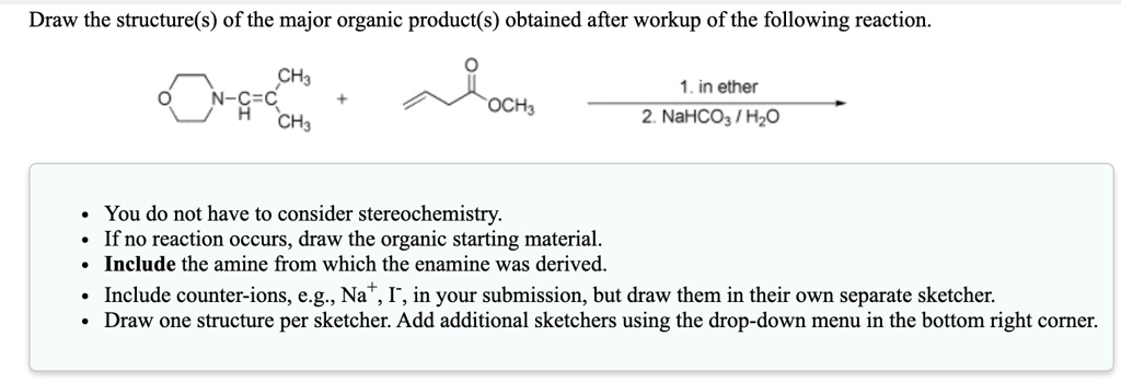 SOLVED:Draw the structure(s) of the major organic product(s) obtained ...