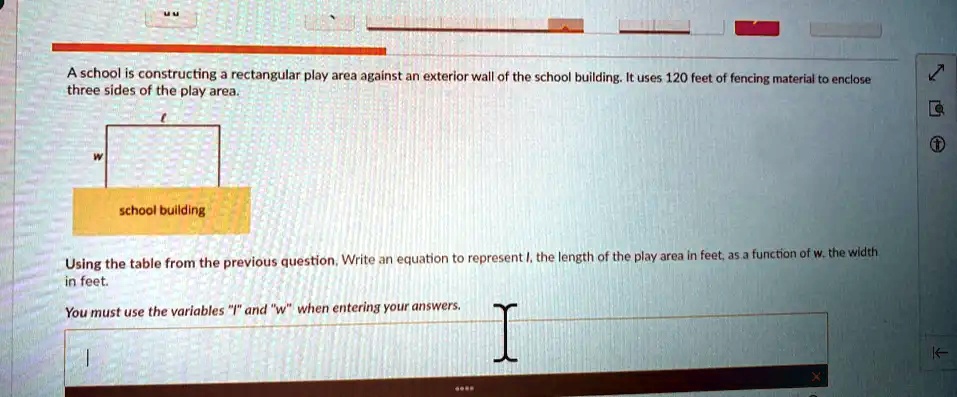 A School Is Constructing A Rectangular Play Area