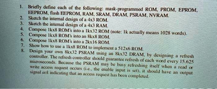 Types of ROM  PROM, EPROM, EEPROM, Flash EPROM & Mask ROM