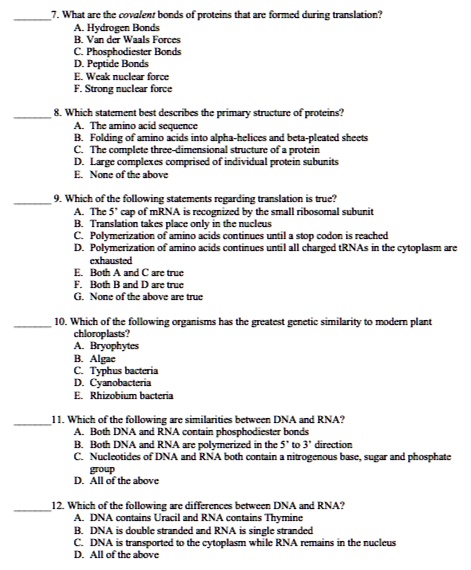 SOLVED: #tat ac te covalent bords = protcis that an foned Cunng ...