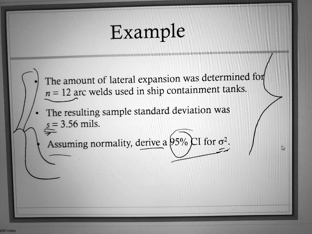 SOLVED Example The amount of lateral expansion was determined fol n