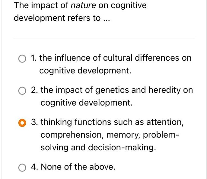 Problem solving cognitive discount development