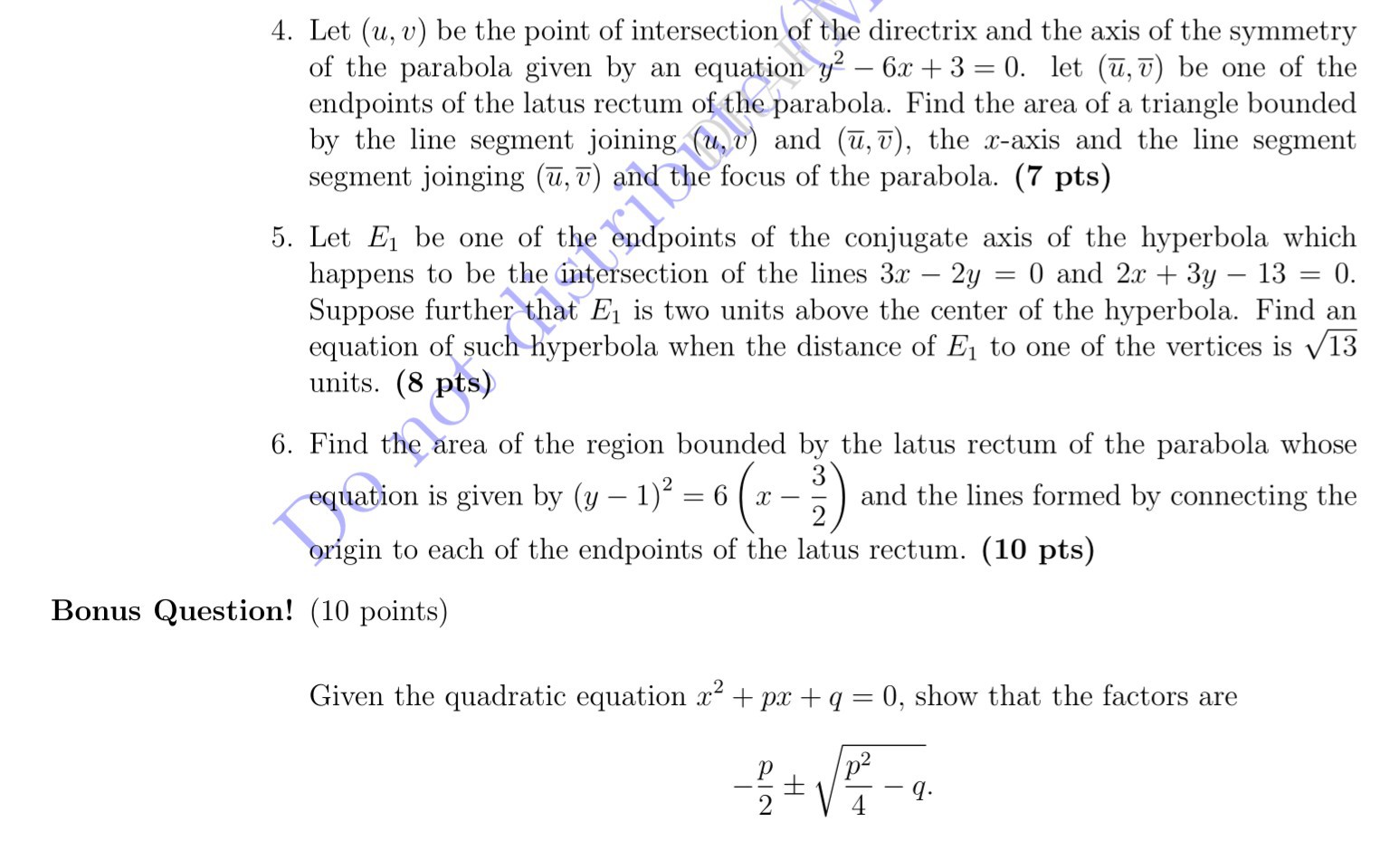 solved-4-let-u-v-be-the-point-of-intersection-of-the-directrix-and