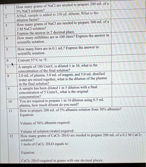 solved-how-many-grams-of-nacl-are-needed-to-prepare-200-ml-of-a-5