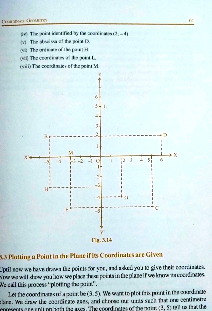 write the following1 the coordinate of b2 the coordinate of c3 the point identified by the coordinates 3 5this is the figurenext questions are in the attached fileplease answerclass 9 maths  88507