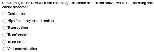 zinder and lederberg experiment of transduction