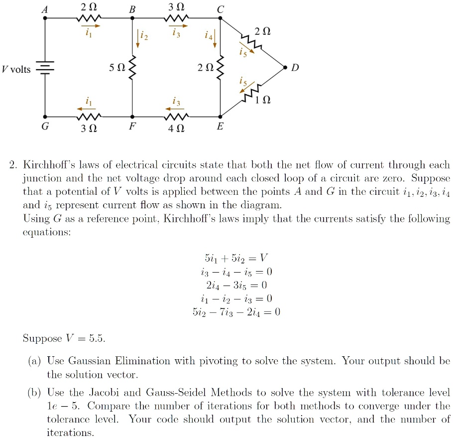 SOLVED: Kirchhoff's Laws of Electrical Circuits Kirchhoff's laws of ...