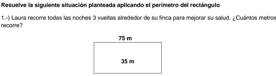 SOLVED: laura recorrer toda las noche alrededor de su finca para ...