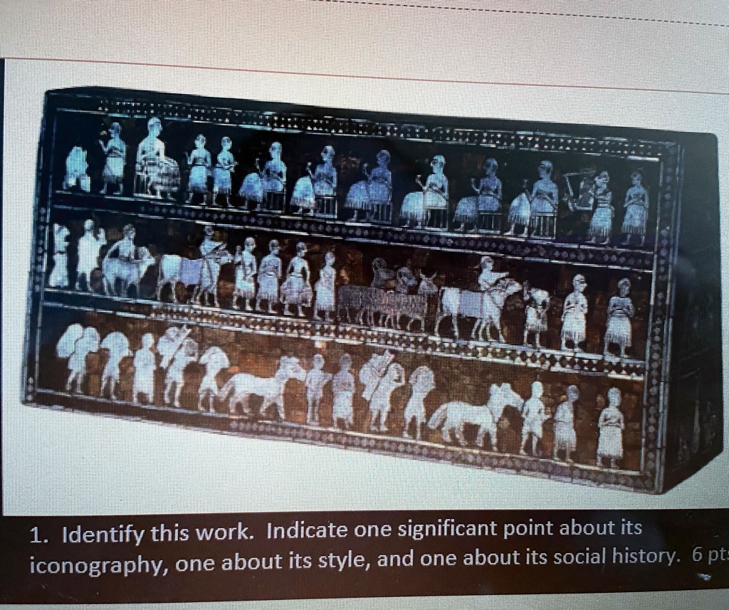 Iconicism identify this work and indicate one significant about its iconography ...