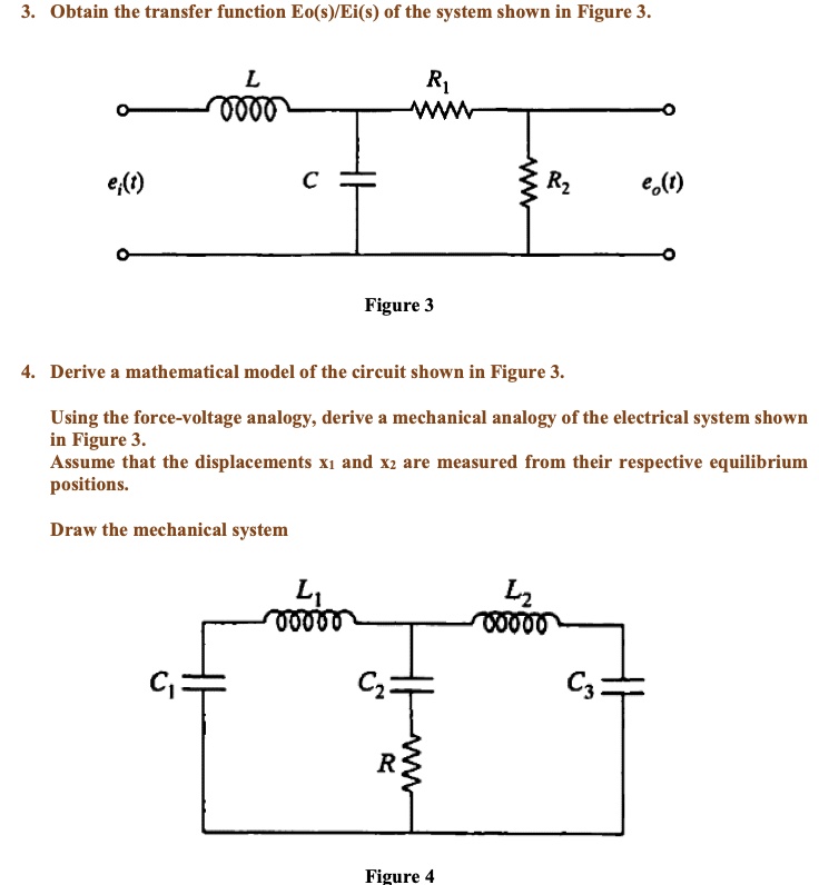 3. Obtain the transfer function Eo(s)/Ei(s) of the system...