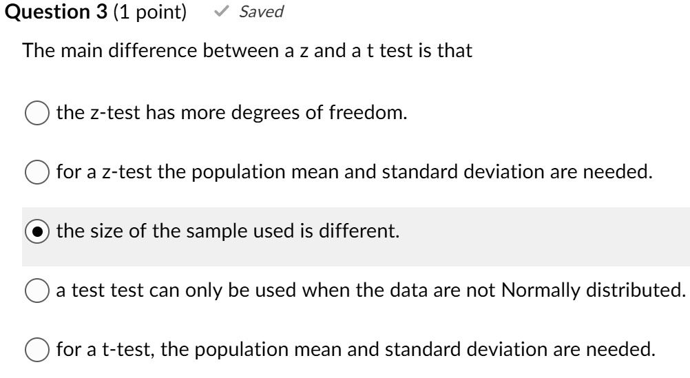 SOLVEDQuestion 3 (1 point) Saved The main difference between a 2 and a