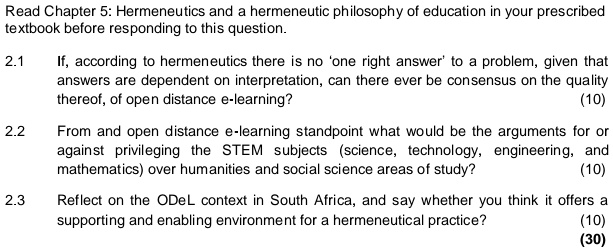 Read Chapter 5: Hermeneutics and a hermeneutic philosophy of education ...