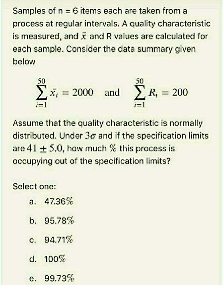 solved-samples-of-n-6-items-each-are-taken-from-a-process-at-regular