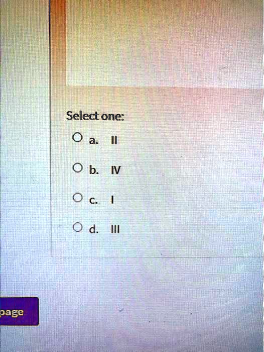 select one 0 a 0 b iv d i page 26874
