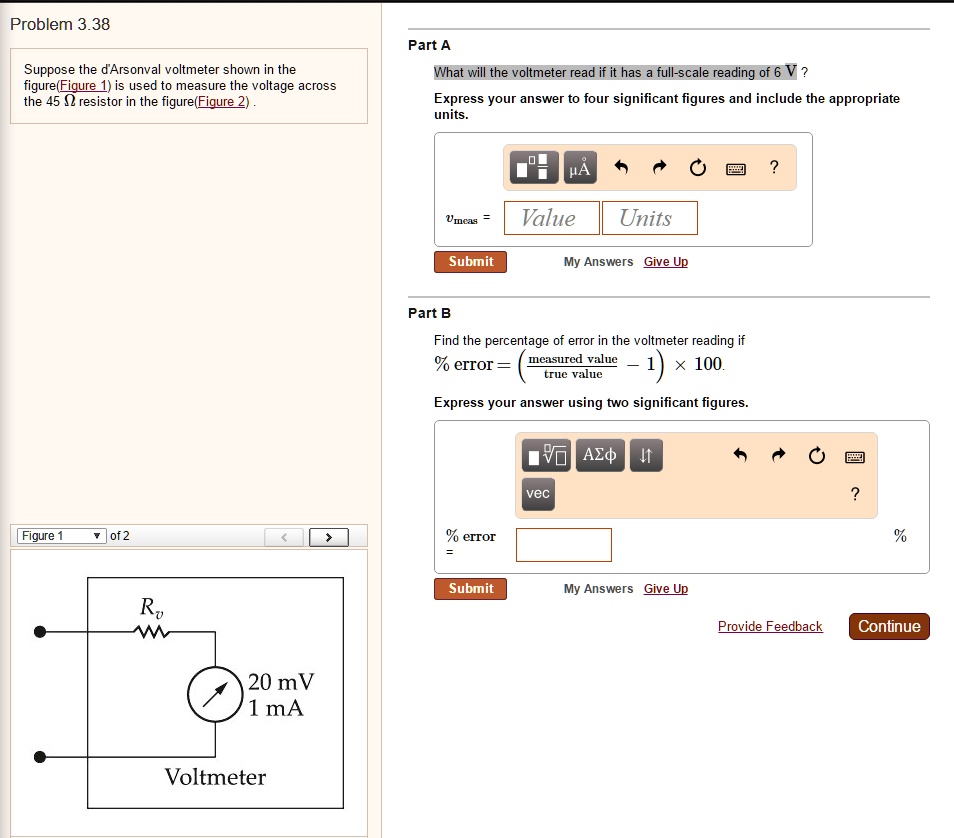 Problem 338 Part A Suppose The Darsonval Voltmeter Shown In The problem-338-part-a-suppose-the-darsonval-voltmeter-shown-in-the