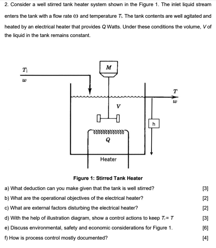 SOLVED Kindly please answer the questions 2. Consider a well stirred