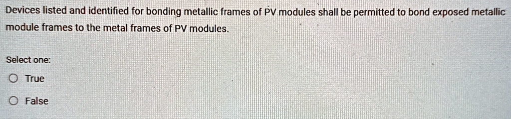 Devices listed and identified for bonding metallic frames of...