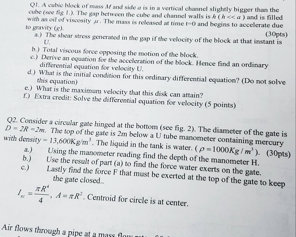 SOLVED Ql A Cubic Block Of Mass M And Side A Is In A Vertical Channel solved-ql-a-cubic-block-of-mass-m-and-side-a-is-in-a-vertical-channel