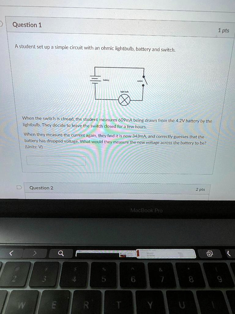 SOLVED A student set up a simple circuit with an ohmic lightbulb