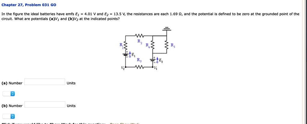 SOLVED: Chapter 27, Problem 031 GO In The Figure, The Ideal Batteries ...