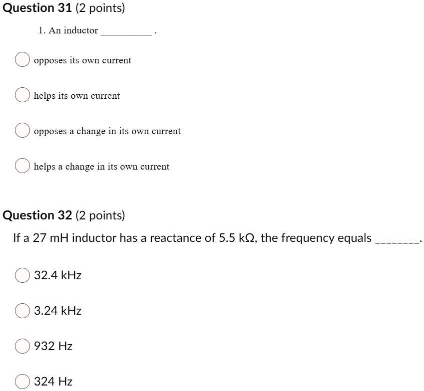VIDEO solution ((((2 Questions)))) Question 31 (2 points) 1. An