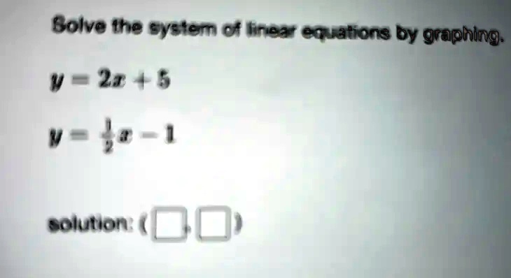bolve the syetem inea exrations by graphing v 2 4 5 0 e1 solution 22842