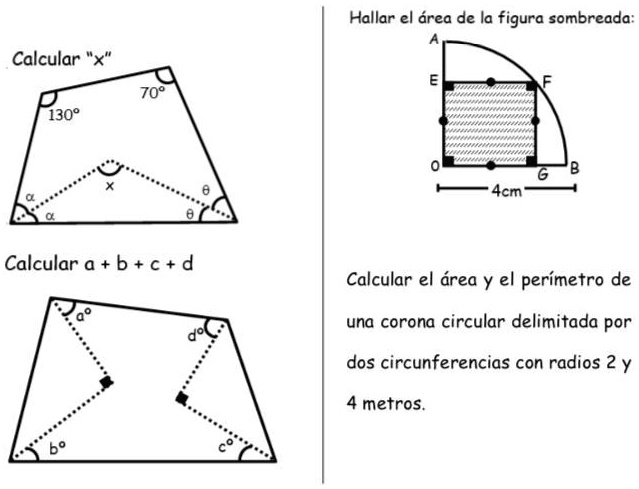 SOLVED: RESPUESTAS CON RESOLUCIÓN Hallar el área de la figura sombreada