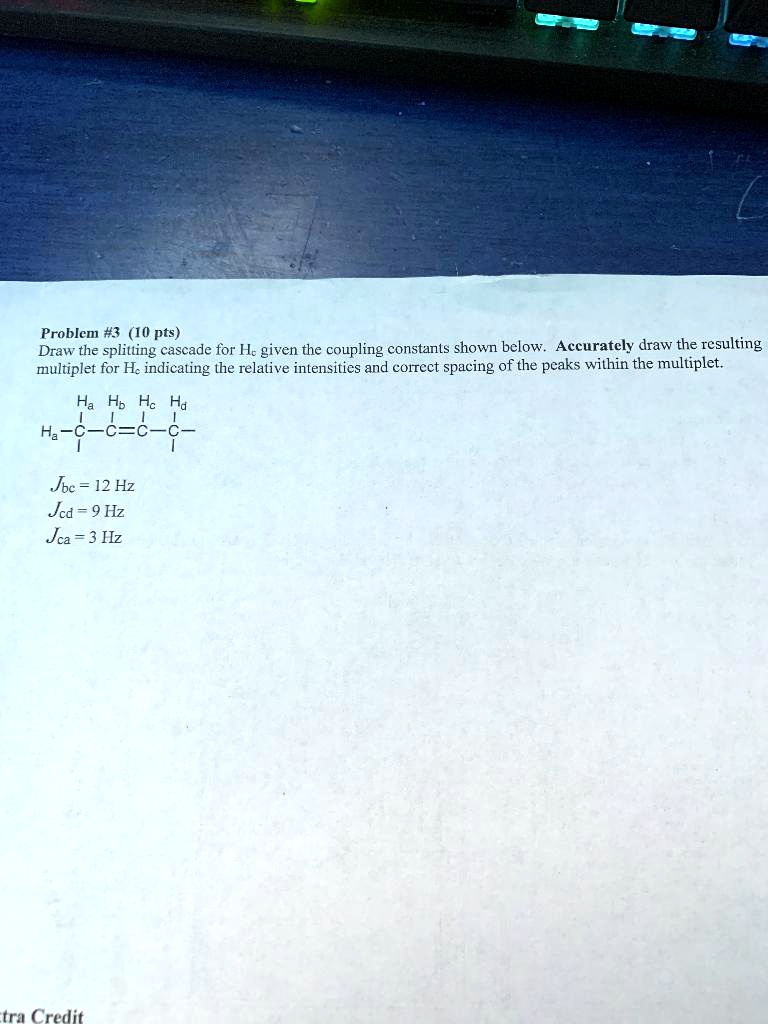 SOLVED Draw the Splitting Cascade for Hc given the coupling constants