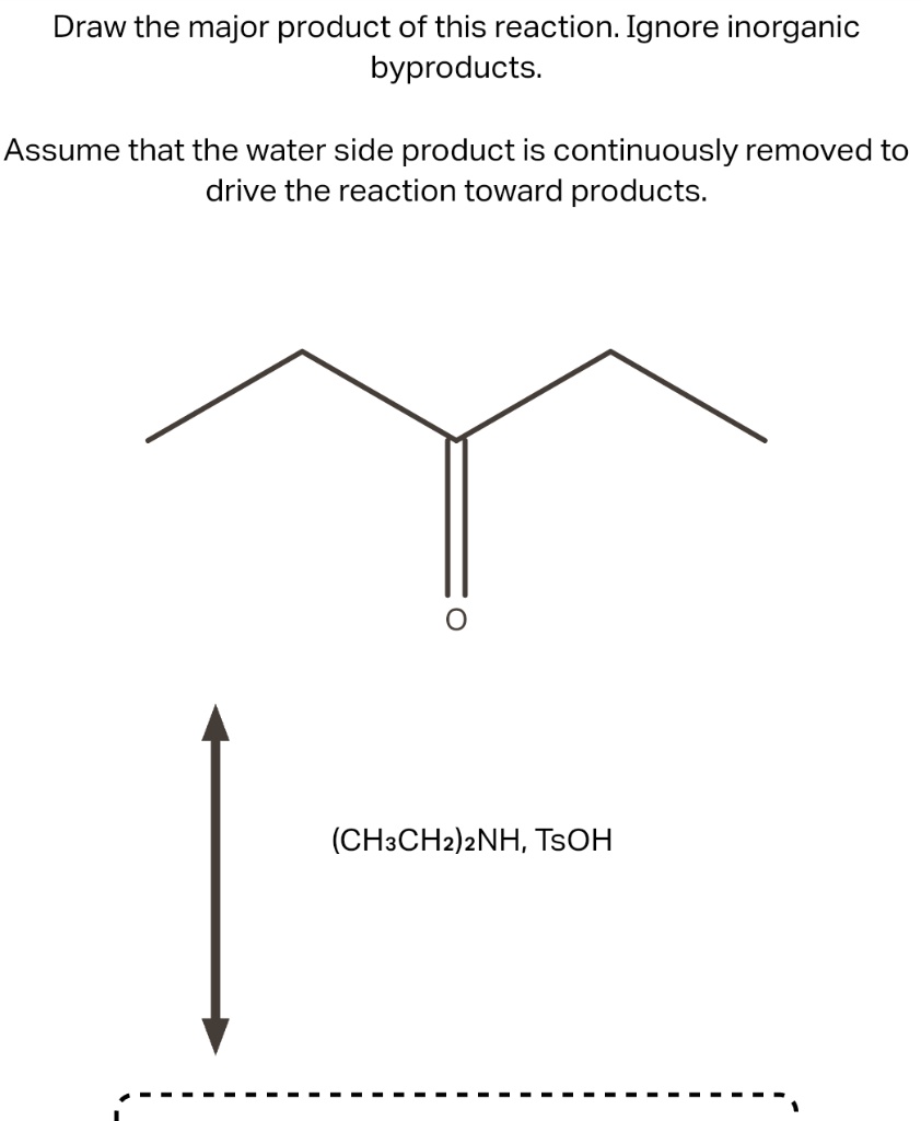 Draw the major product of this reaction. Ignore...
