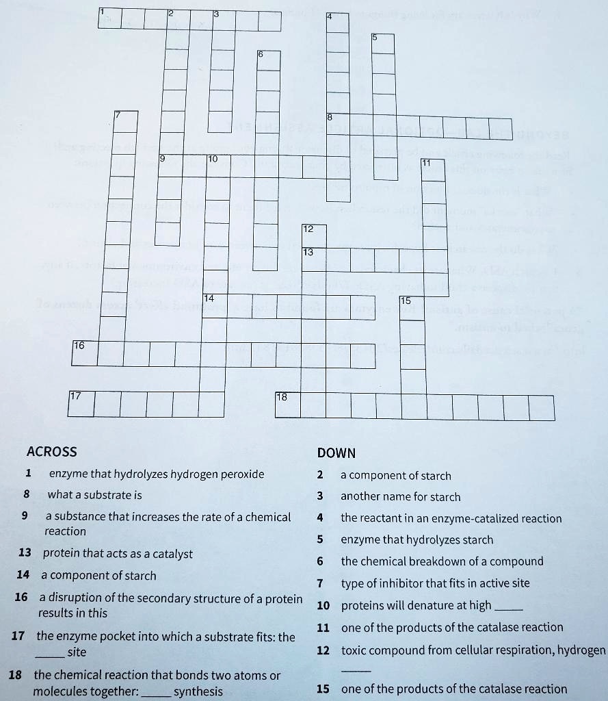 SOLVED: Struggling with this crossword puzzle ACROSS DOWN 2a component