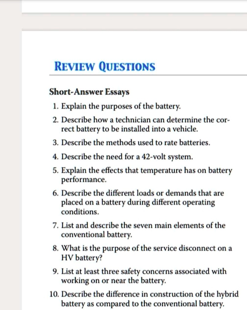 REVIEW QUESTIONS ShortAnswer Essays 1. Explain the purposes of the