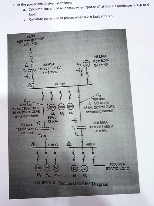 Solved: 9. In The Power Circuit Given As Follows: A. Calculate The 