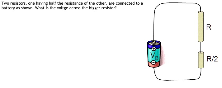 Solved: Two Resistors, One Having Half The Resistance Of The Other, Are 