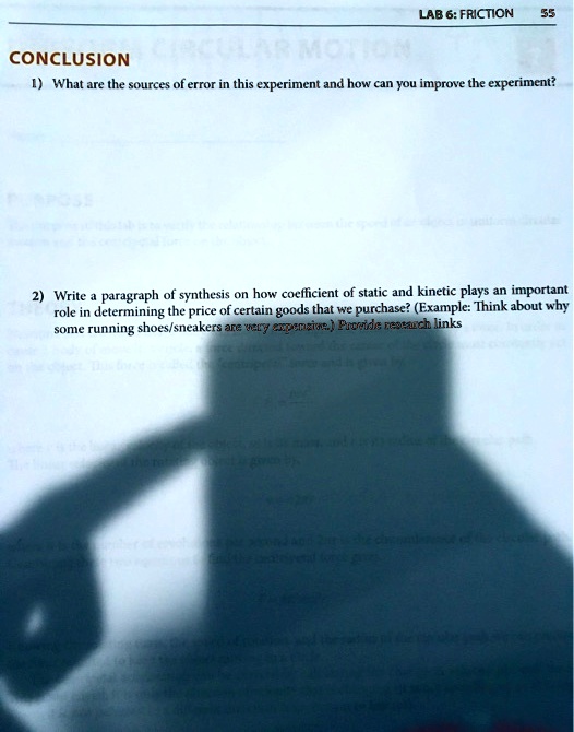 conclusion for friction force experiment