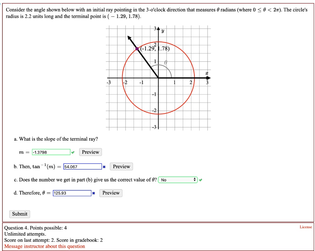 SOLVED: Consider the angle shown below with an initial ray pointing in ...