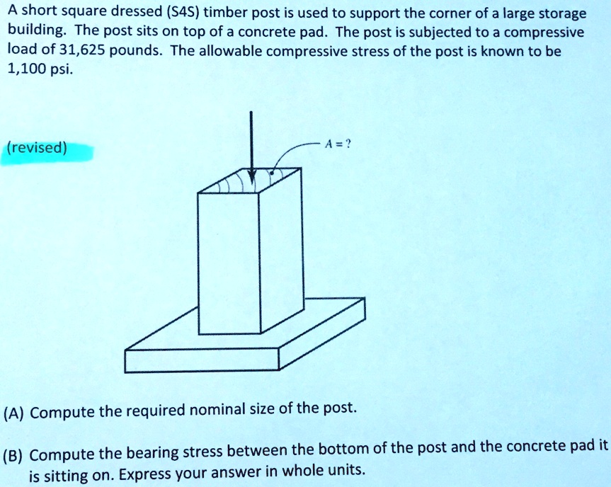 A short square dressed (S4S) timber post is used to support the corner ...