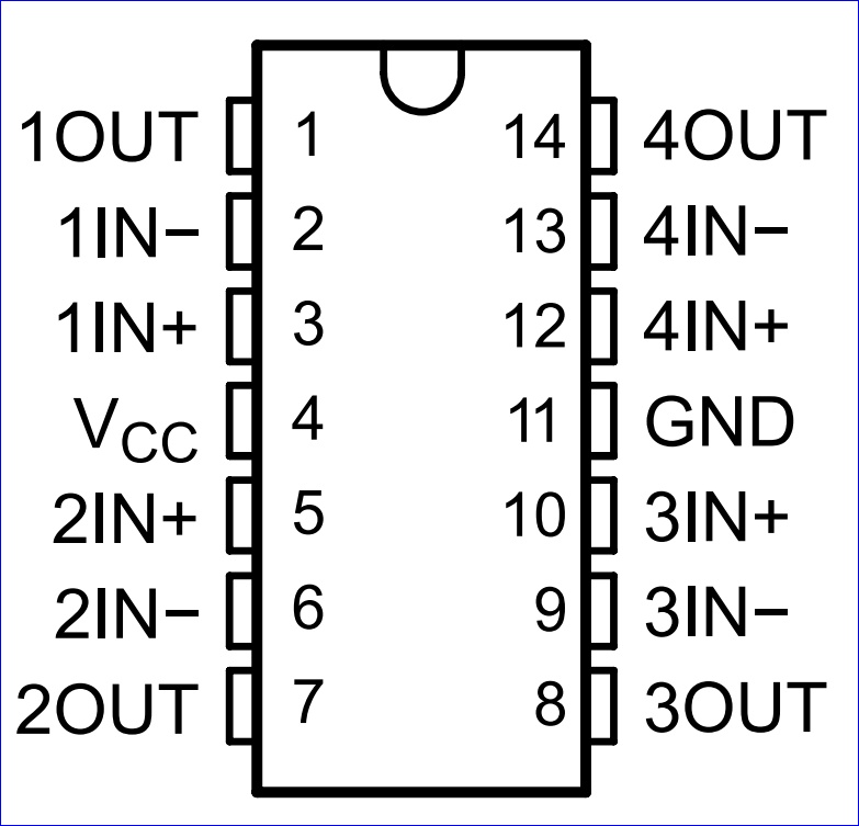 SOLVED: Using the schematic of the LM324 OP-AMP, draw the circuit of a